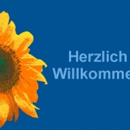 Blume-Willkommen